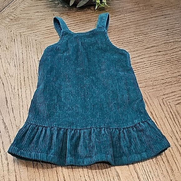 Teal cuduroy overall dress size 4 - Picture 6 of 8